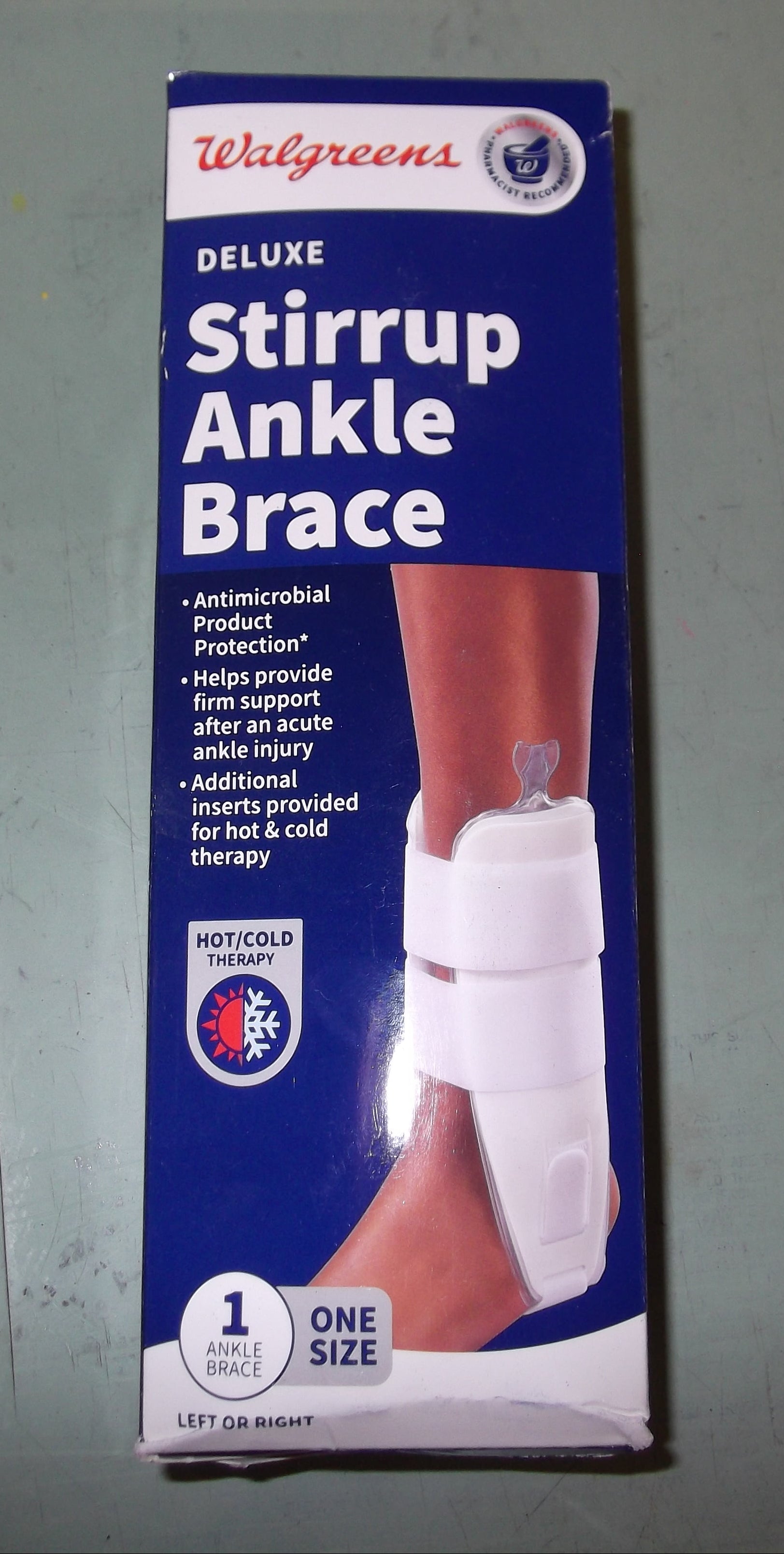 Walgreens Deluxe Stirrup Ankle Brace Hot and Cold