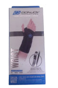 DonJoy Advantage Stabilizing Wrist Speed Wrap One Size, Right Wrist, Black