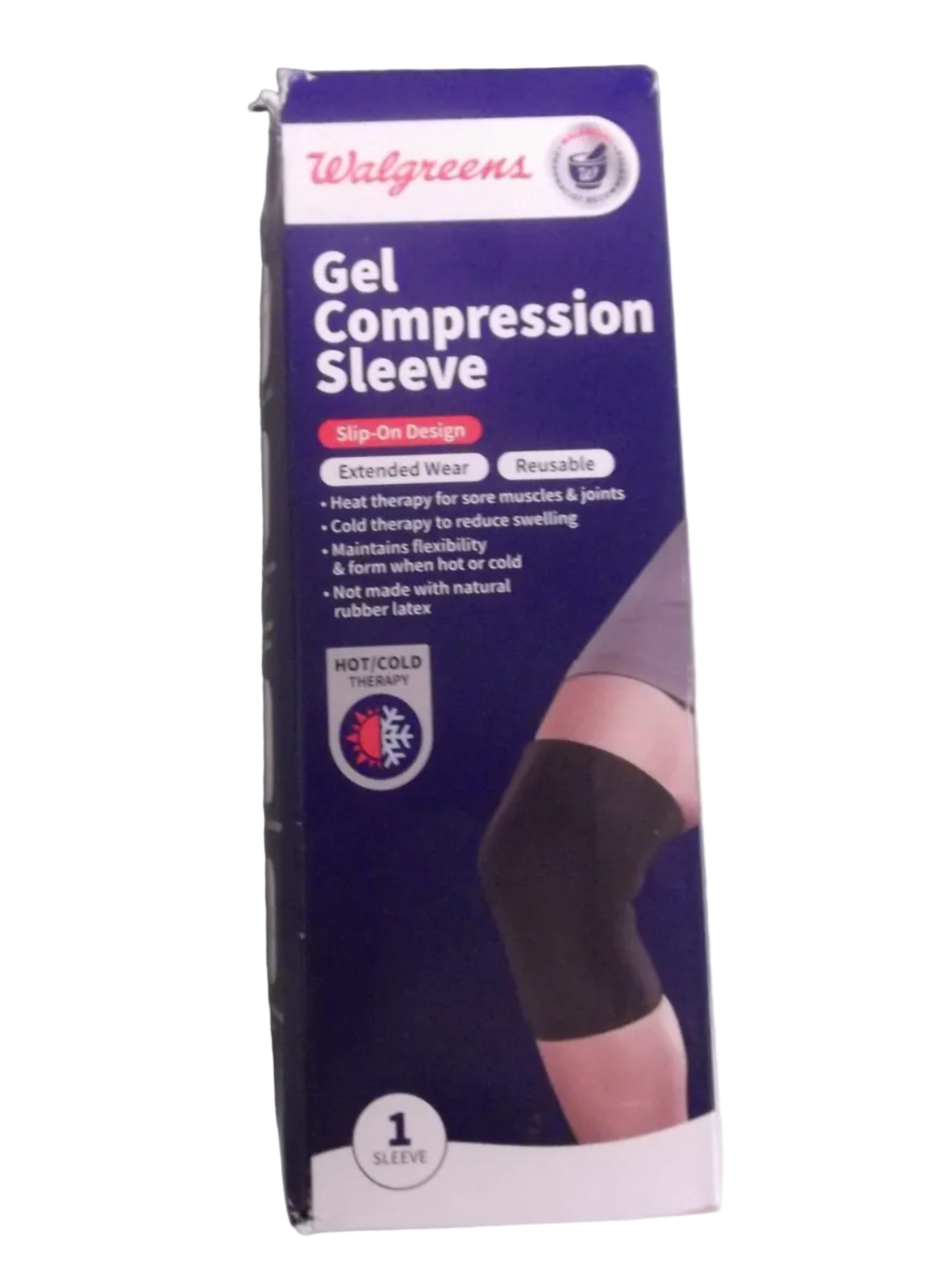 Walgreens Hot & Cold Slip-on Design Gel Compression Sleeve for Muscles and Joint
