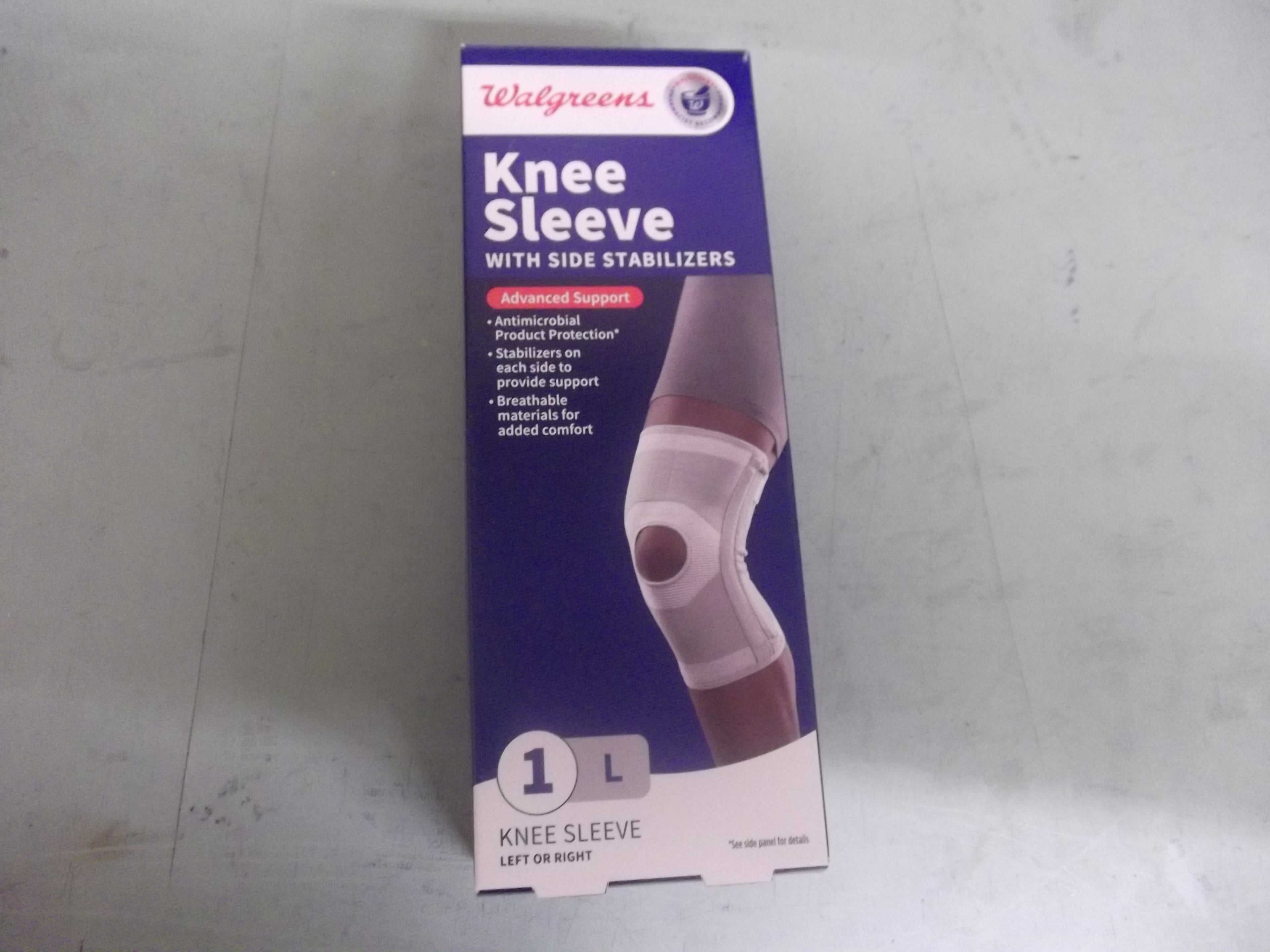 Walgreens Knee Sleeve With Side Stabilizers Advanced Support